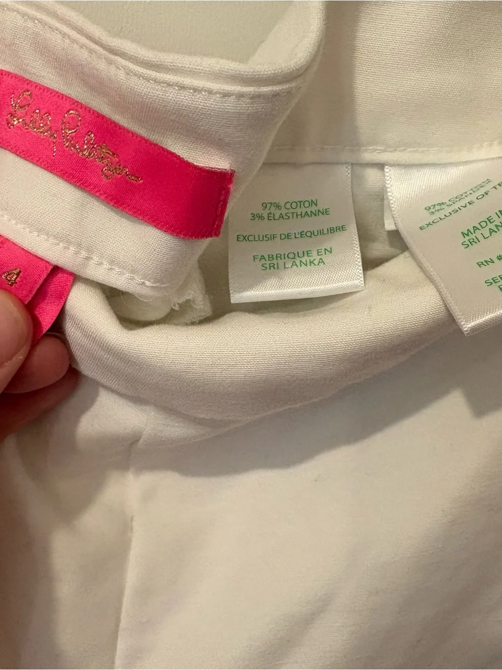 Lilly Pulitzer White Shorts Side Gold Button Tailored 4 - Picture 9 of 10